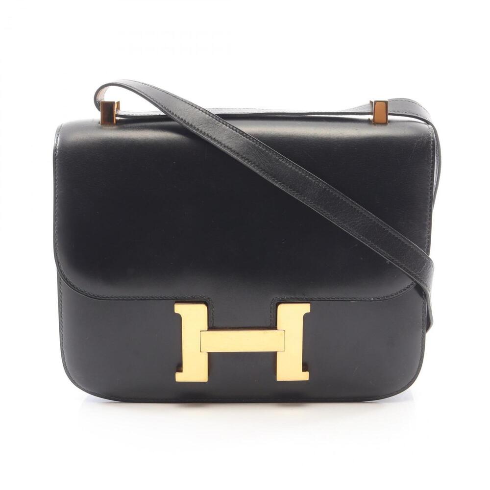 Hermes Constance 23 Shoulder Bag/Handbag, Calfskin (Cowhide), Box Calf Leathe...